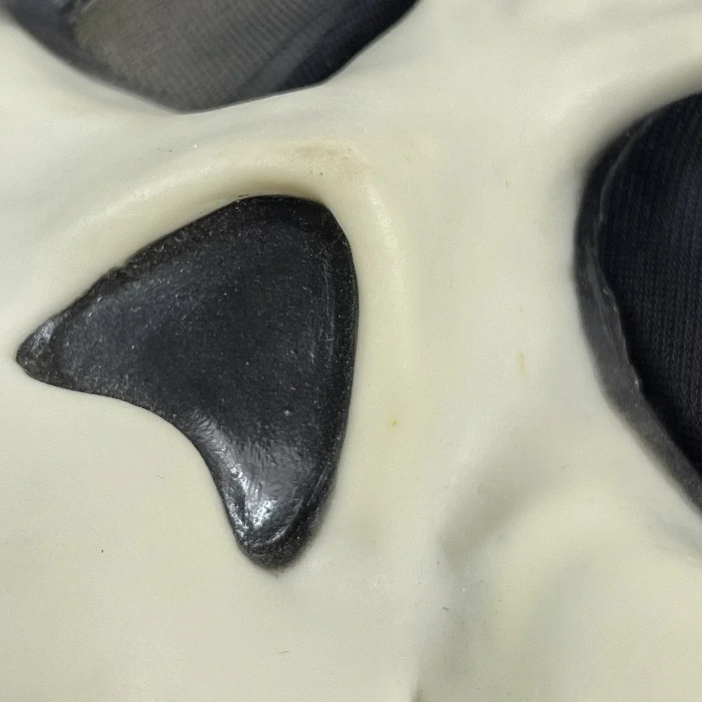 Vintage Ghostface Fun World Div Chin Stamp Scream Mask Hood Rare Smile Grin GLOW